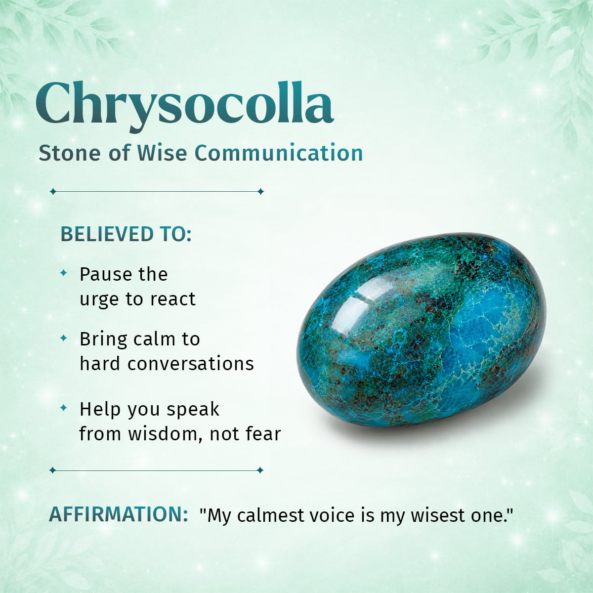 Peruvian Chrysocolla Natural Stone Bracelet